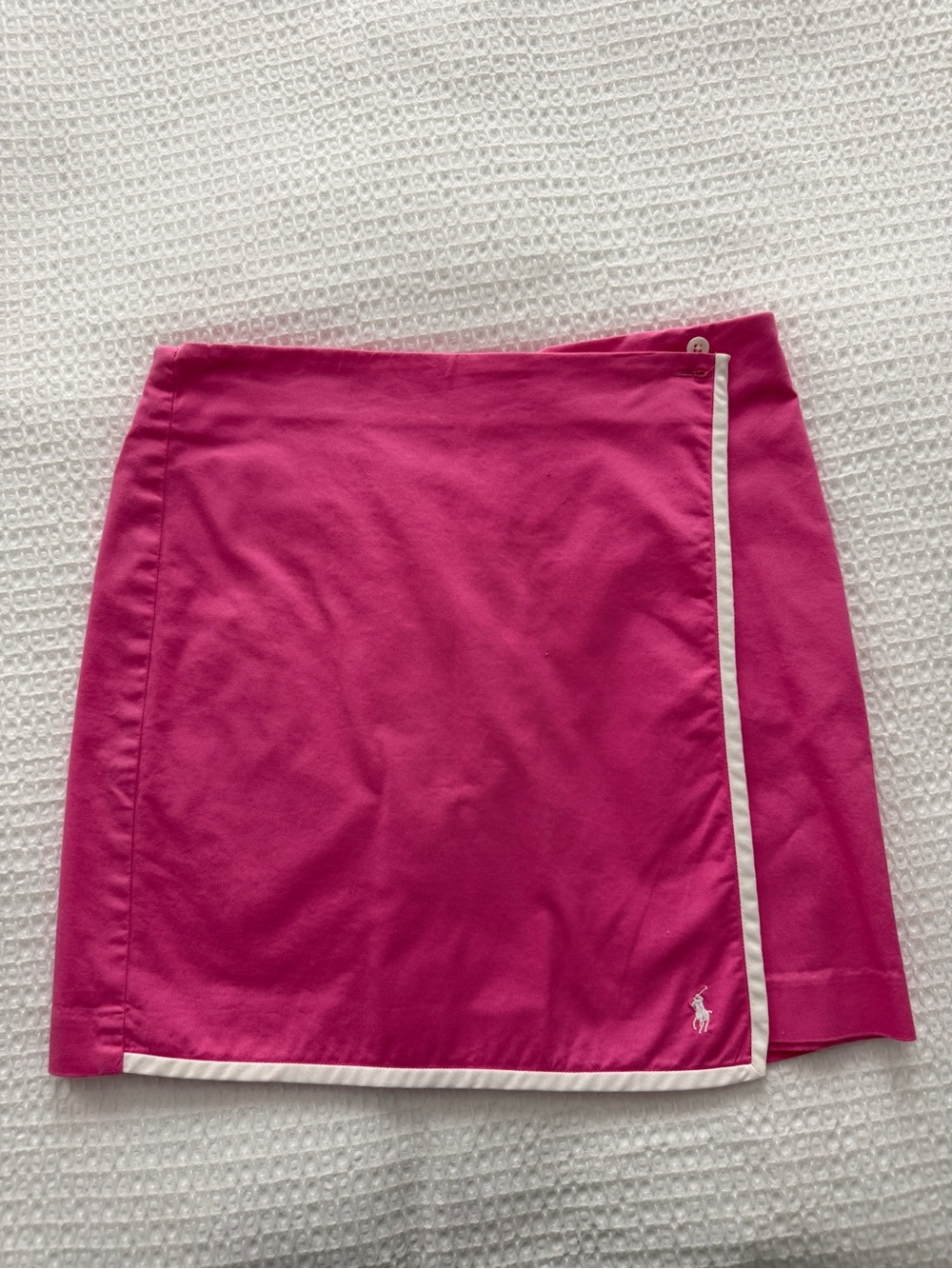 Polo by Ralph Lauren Hot Pink Wrap Skort with White Trim